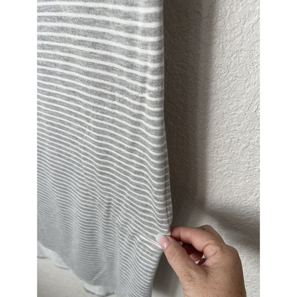 THREAD Womens Dress‎ Size Small Gray White Stripe Soft Stretch Comfort Pockets - Picture 5 of 8